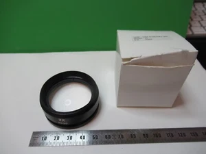 SZM AUXILIARY OBJECTIVE 2X OPTICS STEREO MICROSCOPE PART AS PICTURED &83-B-46 - Picture 1 of 7