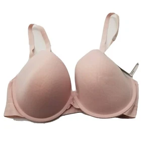 DKNY Lotus Pink Classic Cotton Custom Lift Bra Color Pink size 36D ----NEW------ - Picture 1 of 9