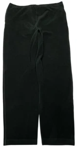 Lands End Pants Womens (M 10-12) Black Sport Knit Tapered Leg Pull On Corduroy - Picture 1 of 7