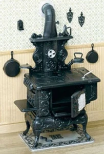 Dollhouse Miniature Cook Stove Kit from Chrysnbon - 1:12 Scale - Picture 1 of 1