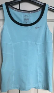 Nike Mint Green Turquoise Dri-fit Tennis Sport Top Kids Medium/UK 6 to 8 - Picture 1 of 4