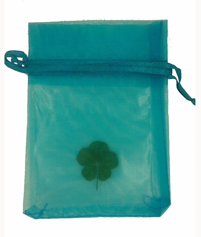 LUCK TRADER GENUINE REAL 5 FIVE LEAF CLOVER WEDDING FAVOUR WITH CERTIFICATE OF AUTHENTICITY