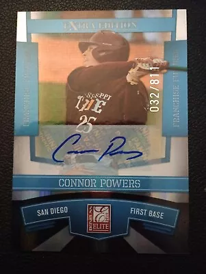 2010 Elite Extra Edition Connor Powers AUTOGRAPH Padres /811 - Image 1 of 2