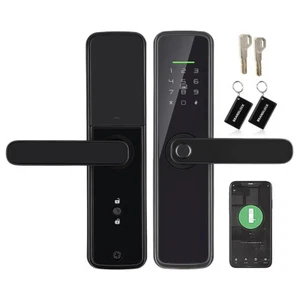 Bluetooth Smart Door Lock Fingerprint Keyless Password Card Key Unlocking Lock - Picture 1 of 12
