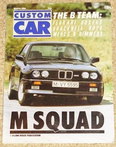 CUSTOM CAR Magazine Mar 1986 - BMW M CARS - TT FERRARI BB512 - CHARADE 926R - Imagen 1 de 7