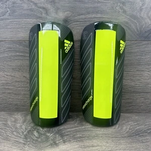Adidas Nitrocharge Soccer Shin Guards Size L Black Yellow Sleeves 5' 10" - 6' 1" - Picture 1 of 10
