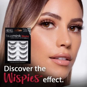 ARDELL Faux Mink Multipack False Eyelashes 4 Pack 4 Pairs WISPIES - Picture 1 of 5
