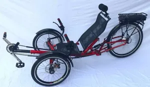 Electric Pedal Assist 360w/36v Recumbent 3 Wheel Tricycle Bike Bicycle - Picture 1 of 3