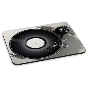 TURNTABLE RECORD PLAYER SILVER #4 DJ Mixer Vinyl Funny PC Computer Mouse Mat Pad - Picture 1 of 1