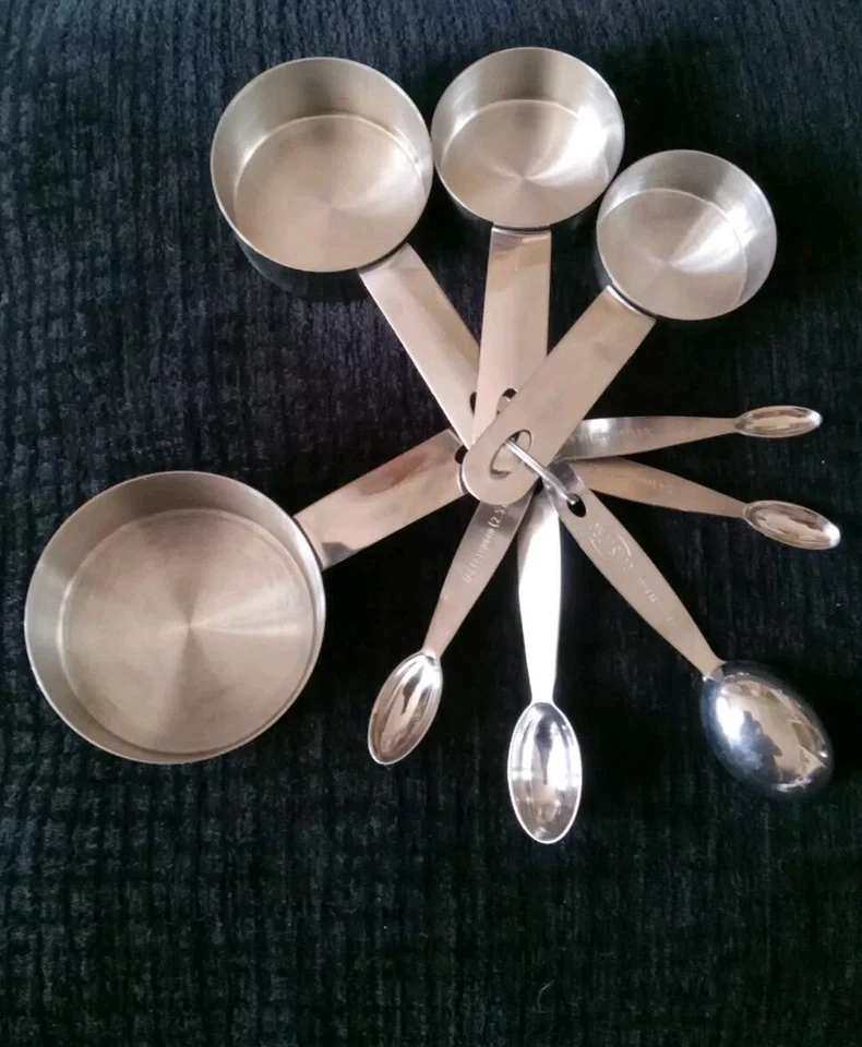 Cuisipro Measuring Cup & Spoon Stainless Steel Set 9 Piece - Image 1 of 4