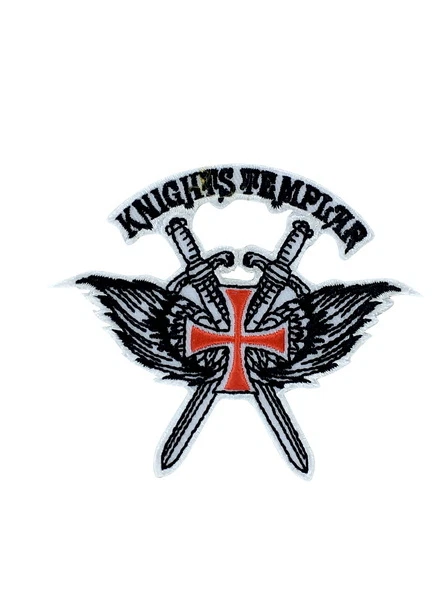 patch iron embroidered crusader knights templar cross army chrisitan religious V - Image 1 of 1