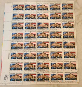 US Stamps Scott 2103 - 1984 Hispanic Americans-20c - Full sheet of 40 - PB - MNH - Picture 1 of 2
