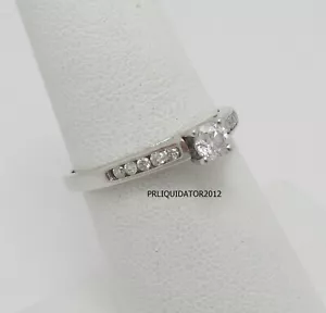 1/3CT Natural Diamond Solitaire Engagement Wedding Bridal Ring 14K White Gold - Picture 1 of 13