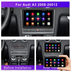 Per Audi A3 S3 RS3 2008-2012 9'' Android 11 Autoradio GPS Navigatore Wifi Bluetooth - Foto 1 di 12