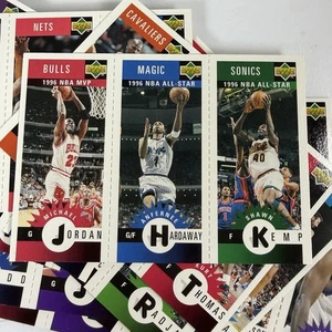1996-97 UD Collector's Choice Mini Three Panel Card Lot (90) Michael Jordan - Picture 1 of 5