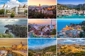 Postkarten Spanien: Bilder Fotos Souvenirs Madrid Barcelona Malaga Mallorca - Bild 1 von 10