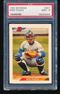 Bowman Mike Piazza 1992 novato #461 PSA 9 Foto 1 de 2
