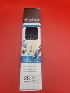 NIB GBC CombBind Binding Spines, 3/8" 10mm Navy Blue 25 Pack - Picture 1 of 3