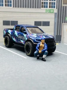 Custom Wheel Swap Ford Ranger Raptor HKS Real Riders 1:64 Diorama Box Ships - Picture 1 of 24