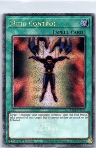 Tarjeta Control Mental (Quarter Century Secret Rare) RA02-EN046 - Yu Gi Oh - Casi Nueva - Imagen 1 de 2