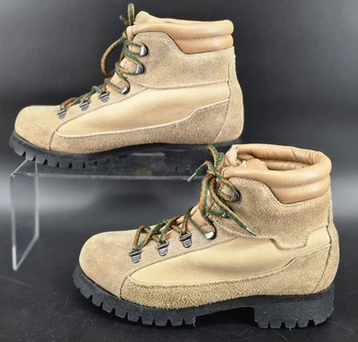 Dexter Vtg Womens Hiking Boots Sz 7 Leather Suede USA 386534 Vibram 90s - Image 1 of 4