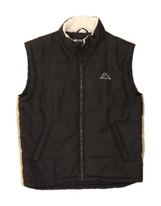 KAPPA Mens Padded Gilet UK 42 XL Black Colourblock Polyester XK07 - Picture 1 of 5