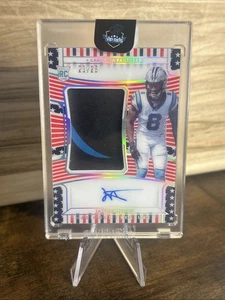 Jaycee Horn 2021 National Treasures Stars & Stripes /25 Rookie RPA Auto PANTHERS - Picture 1 of 7