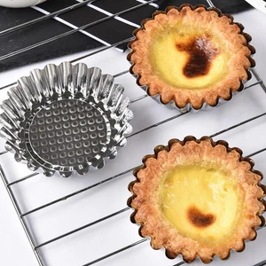 16 Stück Eier Tarte Backblech Formen für Metall Cupcake Tassen Törtchen - Bild 1 von 11