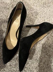 Vince Camuto Novilesa schwarzer Wildleder-Stilettoabsatz 10M - Bild 1 von 6
