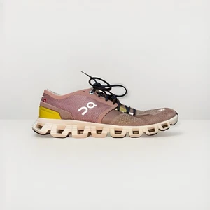 On Cloud X Mujer Talla 9.5 Crema Beige Rosa Amarillo Zapatos para Correr Tenis - Imagen 1 de 9