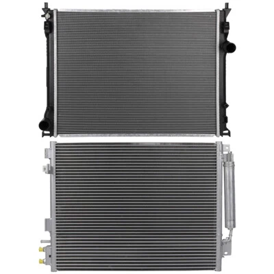 Aluminum Radiator & Condenser Cooling Kit For 2009-2019 Dodge Challenger - Image 1 of 4