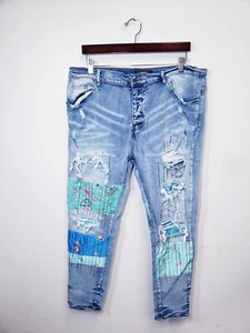 1.Amiri Denim Distressed Jeans - Size 40 - Picture 1 of 5