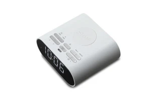 Reloj Controlado Por Radio FM Roberts Ortus Carga - Blanco - Picture 1 of 2