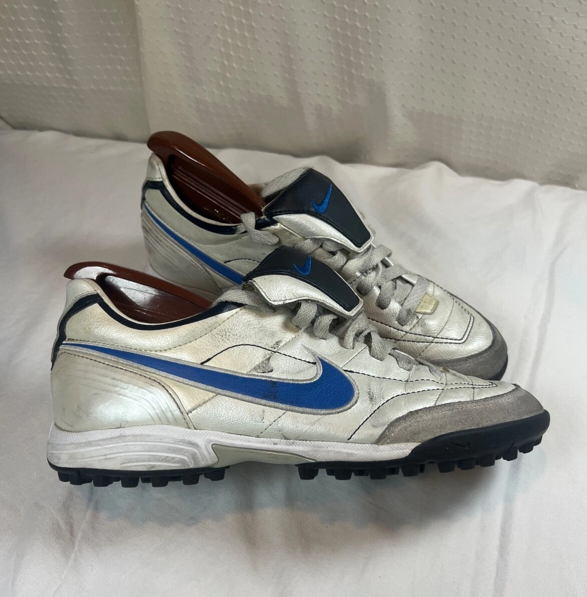 Nike Tiempo Mystic III 3 TF Techno Blue Soccer Shoes Boots Indoor