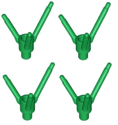 LEGO 4 Nuevos Tallos Flor Verde con Barra Soporte Barra y 3 Tallos Parte 24855 D738 Foto 1 de 2