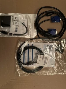 Diebstahlsicherung Kabel Set, VGA Anschlusskabel, + USB Typ C auf VGA Konverter - Bild 1 von 8