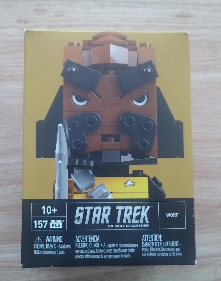 Mega Bloks Kubros Star Trek The Next Generation Worf 157 Pieces NEW - Image 1 of 4