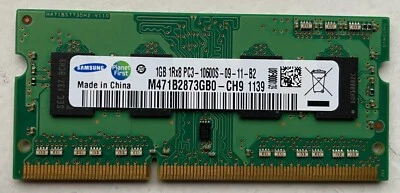 Samsung 1Gb 1Rx8 PC3 10600S 09 11 B2 M471B2873GB0 CH9 equivalente 621563-001 - Immagine 1 di 2