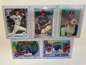 FORREST WHITLEY (5) Card Lot Pre-Rookie Mixed Lot Houston Astros - Picture 1 of 11