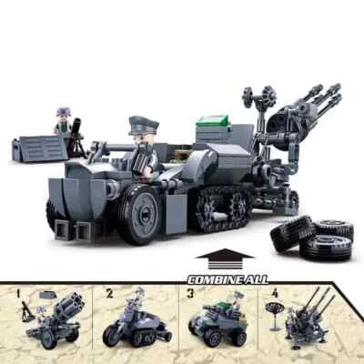 Building Blocks SLUBAN M38-B0681 German Armored Vehicle 4 in 1 Toys - Image 1 of 4