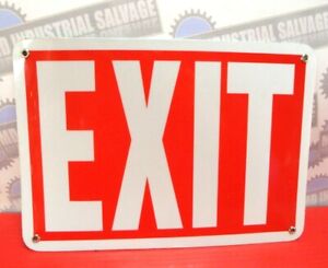 HIGHLY REFLECTIVE " EXIT " Sign for your shop or business 10" x 7" VINYL