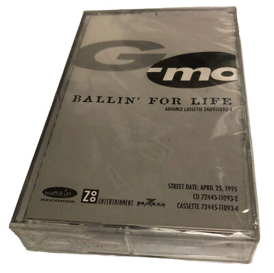 New G-MO / BALLIN' 4 LIFE G Rap Hip Hop Cassette Tape Advance Promo Sealed 1995 - Image 1 of 4