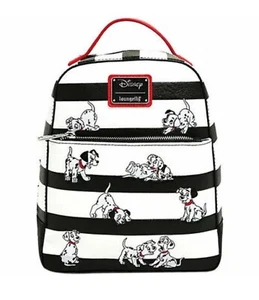 Loungefly Disney 101 Dalmatian Dogs Striped Mini Embroidered Backpack - Picture 1 of 21