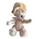 Boyd’s Bear Plushie Vintage 1990 Archive Collection Pink Hat Rose Ribbon 8”