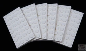 LEGO - 3-Buck Bag - 4x8 Plate - 6-Pcs - White - New - (3035) - Picture 1 of 4