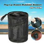 Mini Car Bin Pop Up Black Storage Dustbin Foldable Travel Rubbish Waste Basket