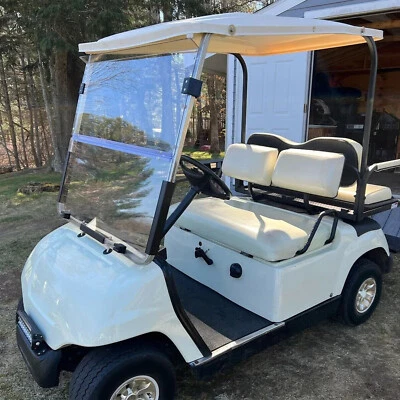 Parabrisas de PC transparente plegable 1995-2003 pieza de carro de golf Yamaha G14 G16 G19 Foto 1 de 4