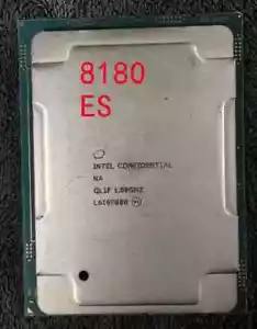 Intel Xeon Platinum 8180 (ES) LGA3647 QL1F 28 Core 56T 1.8-3.2GHZ CPU processor - Picture 1 of 1