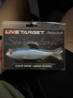 Sardina española Swimbait LIVETARGET (1-3/8 oz) (5-1/2 pulgadas) SV/azul Foto 1 de 2