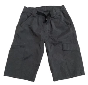 Wrangler Gray Shorts L 10/12 Boys Cargo Adjustable Elastic Waist Belt Pockets - Picture 1 of 3